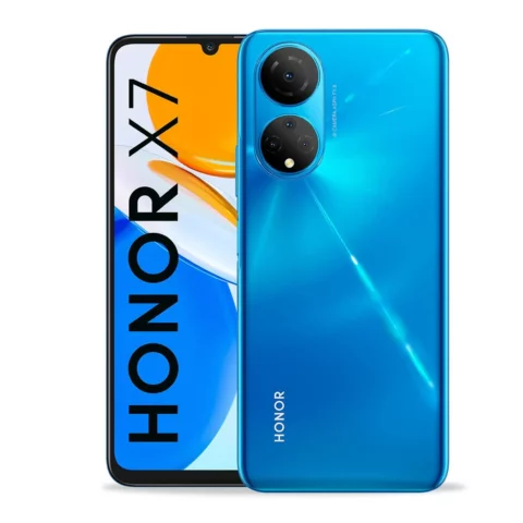 HONOR X7 | SNAPDRAGON 680 4G DE 6 NM | 4GB RAM + 2GB RAM VIRTUAL |128GB | CÁMARA QUAD DE 48MP | SELFIE 8MP | PANTALLA 6.7" |BATERÍA 5,000 MAH | HUELLA DIGITAL | ANDROID 11